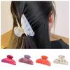 Acrylic Hair Claw Clip Korean Style Acrylic Shark Clip Simple Flower Hair Claw  Back Of Head