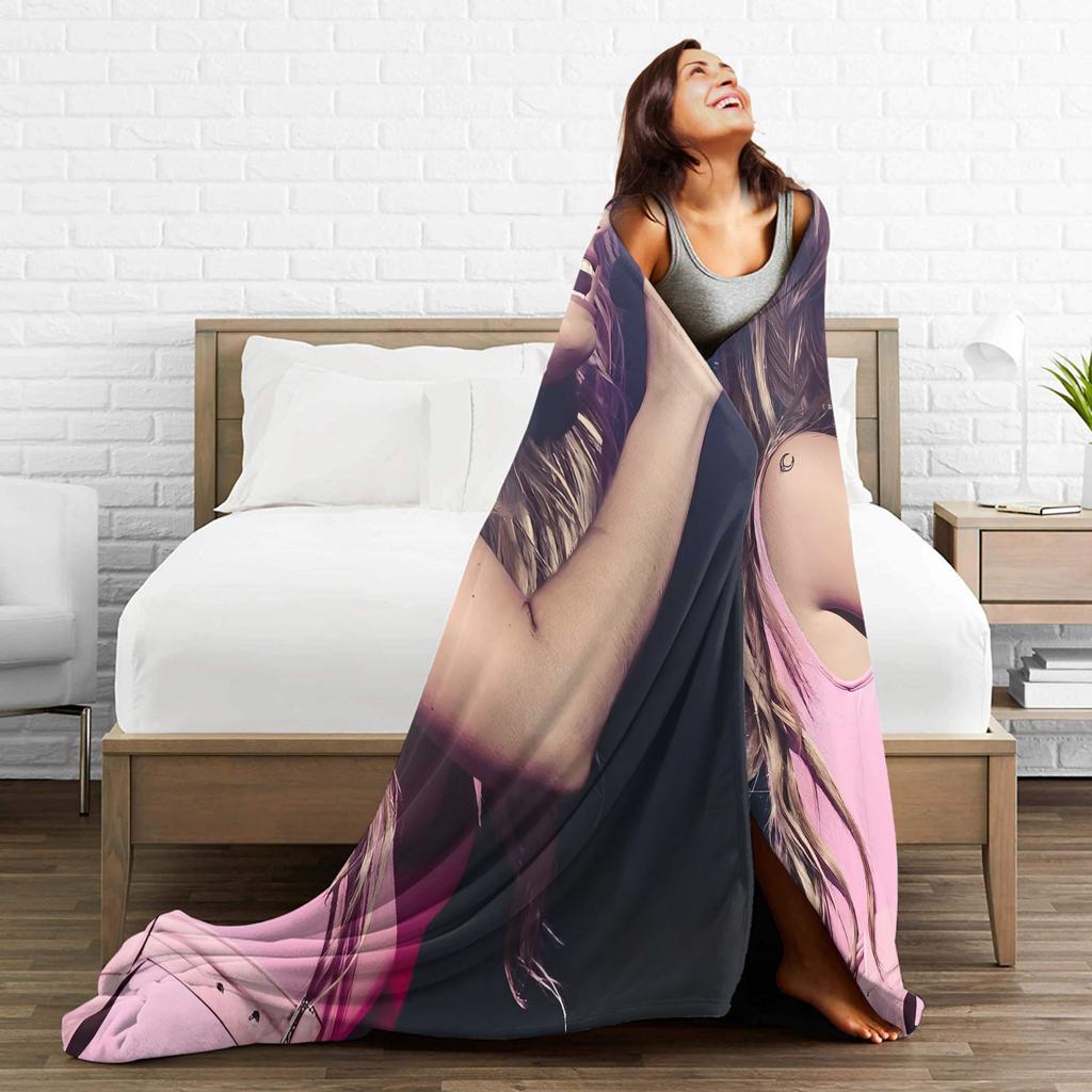L-Lolas I-Indigos Spanish Singer Blankets For Living Room Super Warm Custom Quality Bedspread Gift