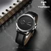 Мужские часы TORSO Kombe с гравировкой на коже T106L-SBBK