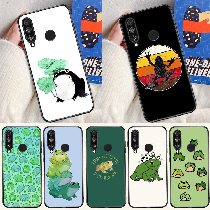 Cartoon Frogs For Huawei P60 Pro P30 P40 Lite Nova Y61 Y91 Y90 Y70 Y60 Y72 12s 12i 11i 7i 8i 9 10 SE Case