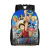 Рюкзак One Piece Luffy для мужчин и женщин, повседневный, студенческий, деловой, сумка через плечо для колледжа, прочный