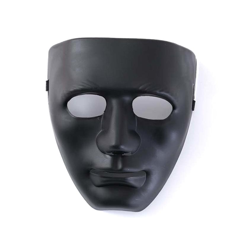 Полнолицевая унисекс уличная танцевальная оперная маска для вечеринки косплей черно-белое лицо