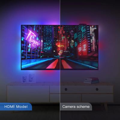 Иммерсивное ТВ Фоновая подсветка ПК Светодиодные ленты RGBIC HDTV Компьютерный монитор Синхронизация цветов экрана Управление через приложение Smart APP Лампы окружающего освещения