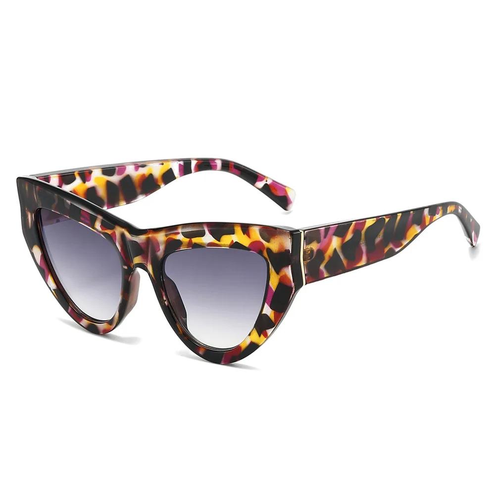 Hot Selling Women's Triangular Cat Eye High-End Fashion Sunglasses UV400 Protection Sun Glasses with Unique Design Best Seller