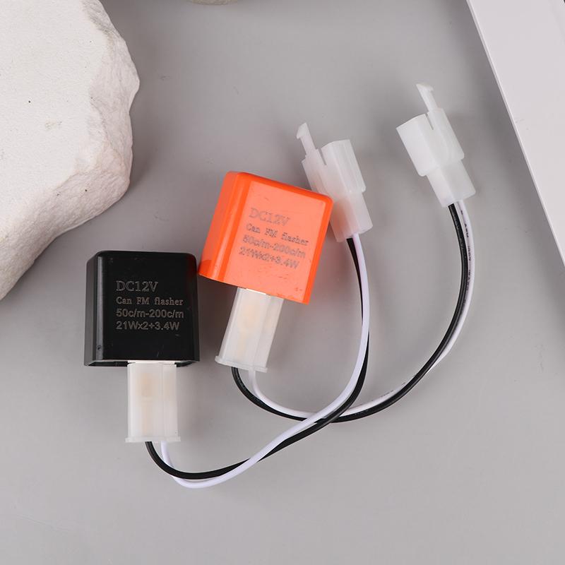 Регулируемое 2-контактное электронное светодиодное реле-мигалка с проводами для мотоциклов, скутеров, указателей поворота, реле гипер-мигания