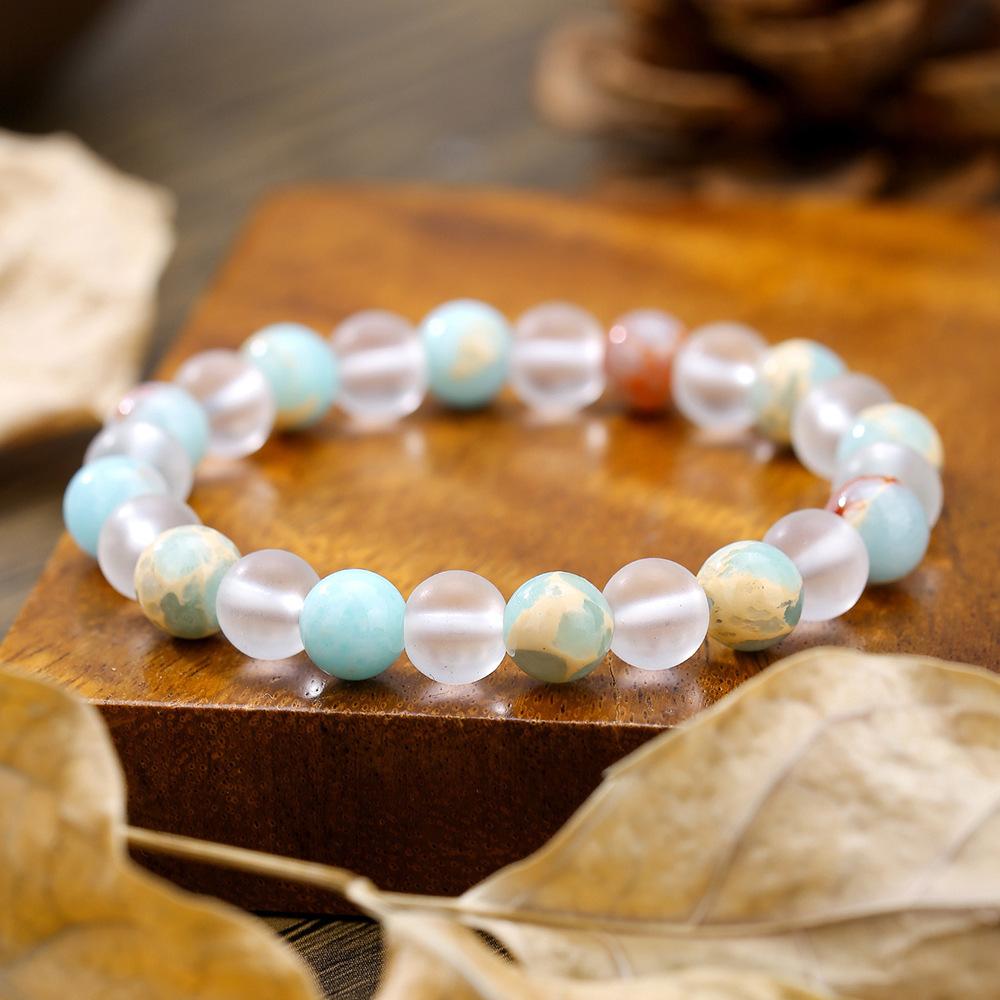 Кристаллический браслет тигровый глаз эластичный браслет из бисера оптовая продажа натуральный камень экспорт ювелирные изделия бисер браслет