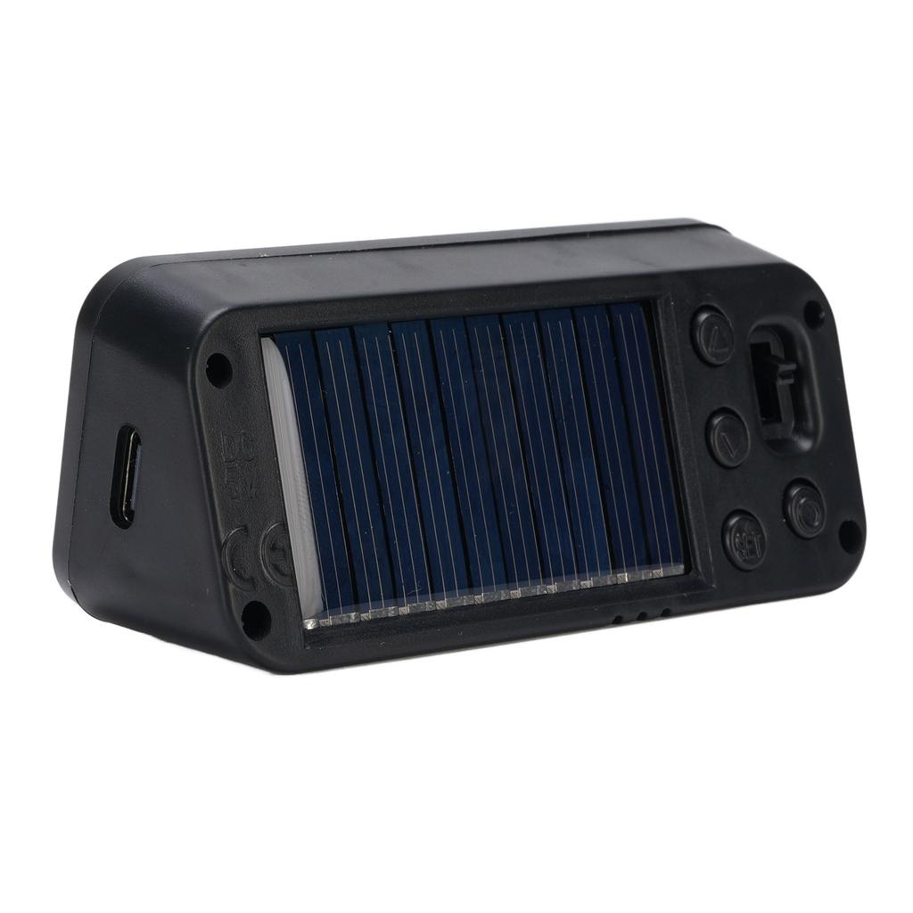 Часы на приборной панели автомобиля Светящиеся электронные часы Календарь Температура Влажность Дисплей Поддержка Солнечная