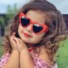 Kids Heart sun glasses Toddler sun glasses Vintage Heart-Shaped Glasses designed for Boys Girls 3-9 Years Outdoor Children Cartoon Eyewear