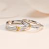 Кольца для пар, классические модели, простая модная регулируемая пара колец, подарок на день Святого Валентина для подруги