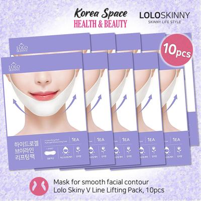 Маска для ровного контура лица Lolo Skiny V Line Lifting Pack, 10шт