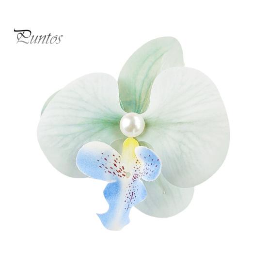 Искусственная заколка для волос в виде орхидеи-мотылька, богемный гавайский искусственный жемчуг, имитация цветка, зажим для волос в виде утконоса, заколка для волос, женские аксессуары для волос, головной убор