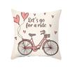 Flower and Grass Bicycle Pillow Cover for Home Ins Nordic Pillow Photo Small Fresh Cushion
