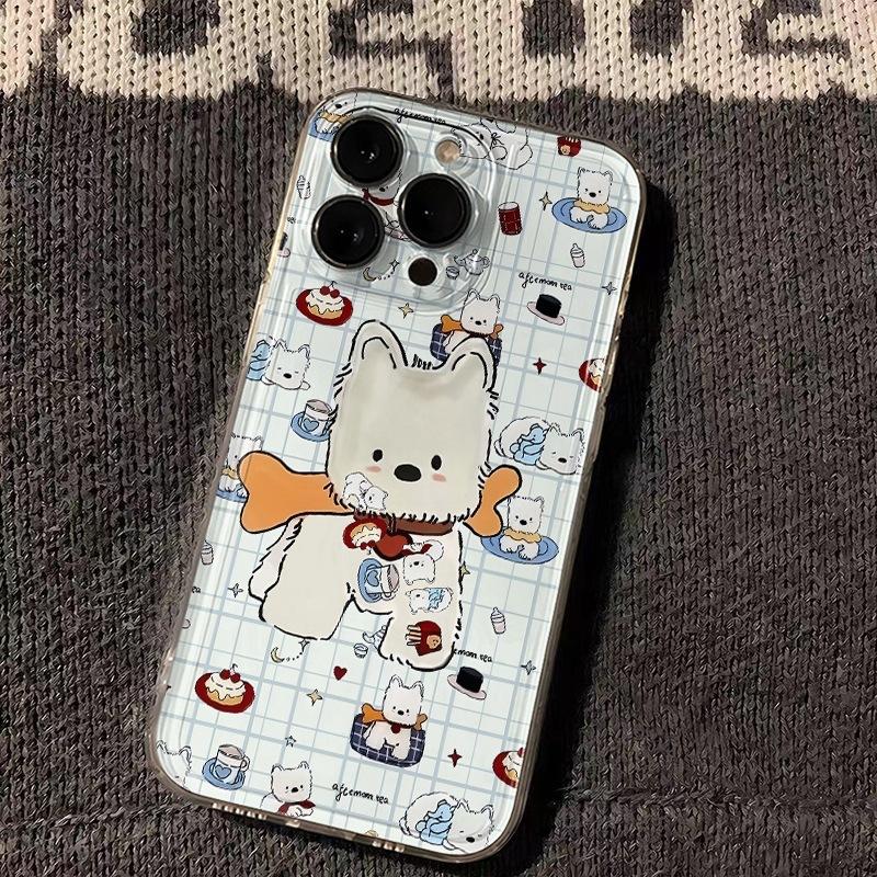 West Highland Puppy Anti-drop Mobile Phone Case All-inclusive for Apple 16PROMAX/15PROMAX/1514XR