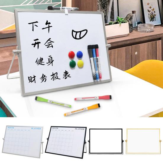 Magnetic Whiteboard Adjustable Stand Double-sided Portable White Board Smooth Surface Easy To Write Whiteboard