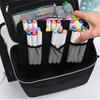 120 Slots Marker Storage Bag With Adjustable Shoulder Strap High Capacity Marker Organizers Carrying Case for Artist