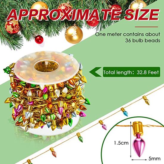 Цветная гирлянда очень длинная, яркий цвет, гладкая поверхность, можно отрезать, широкое применение, декоративный пластиковый рождественский ель, цветные искусственные гирлянды