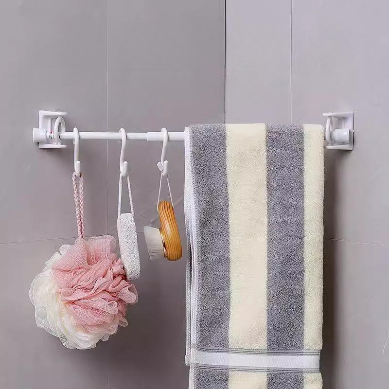 2 шт. Клейкие крючки без сверления - Вращающееся на 360° кольцо для штор и полотенец, Пластик для использования в разных комнатах