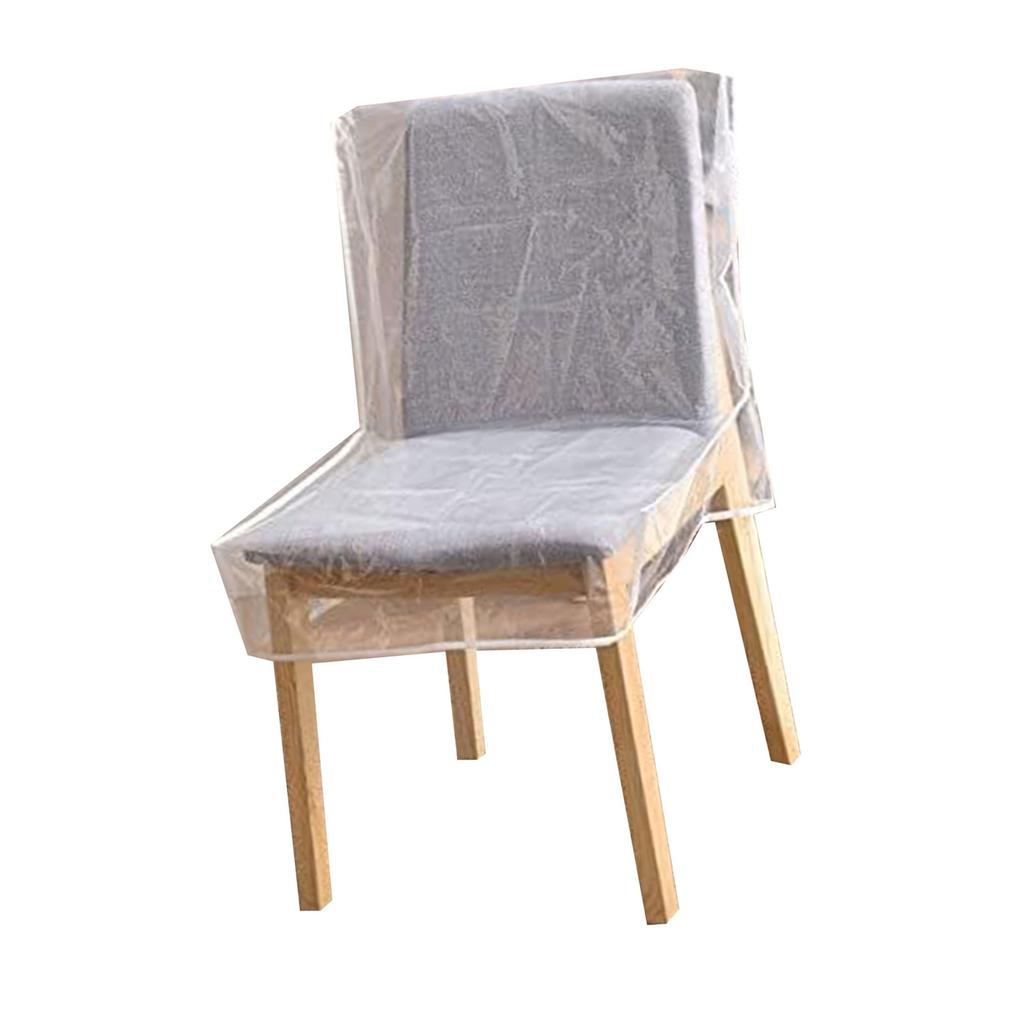 ПВХ Защитный чехол для стула Опциональная длина Подходит для различных типов стульев Водонепроницаемые чехлы для стула в столовой Накидка