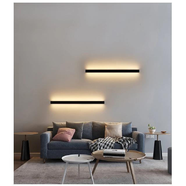 LED Lighting Wall Lamp IP65 Garden AC Long Wall Light Outdoor Waterproof Modern Long Strip 85-256v OutdoorDecoration