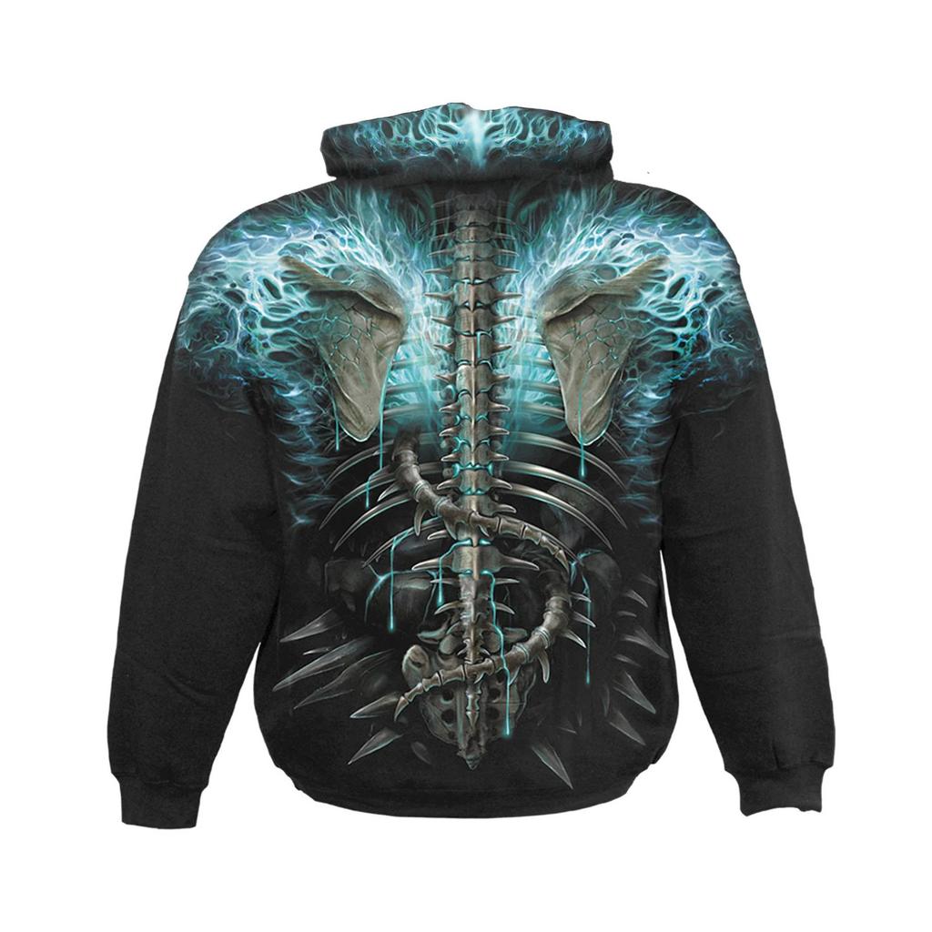 Толстовка с капюшоном Spiral Direct Unisex для взрослых Flaming Spine
