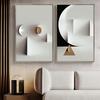 Geometric Pattern 3D Visual Art Posters and Prints Modern Abstract Canvas Painting Wall Pictures for Living Room Home Decoration