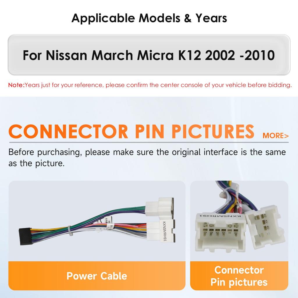 OSSURET Android Car Radio for Nissan March Micra K12 2002 -2010 Navigation Auto GPS Head Unit Stereo 5G WIFI Multimedia Snapdragon Autoradio Carplay