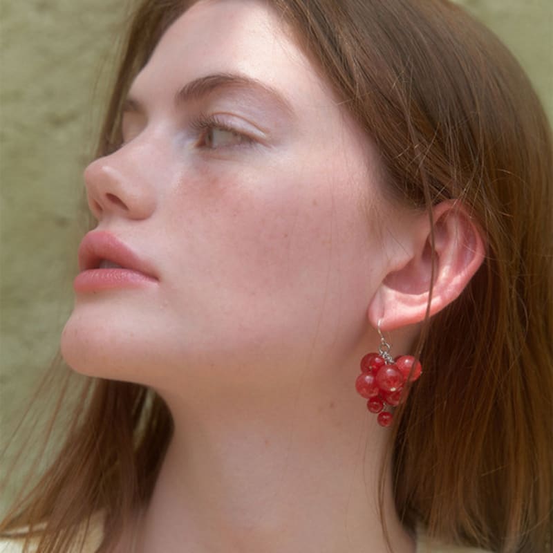 LOVE ME MONSTER Grape Earrings (L242MER070)