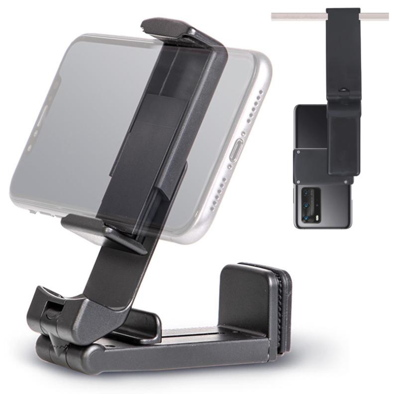 360° Rotation Phone Holder Clip for Airplane Train Bus Seat Mount Stand Folding Portable Travel Phone Bracket for Iphone 14