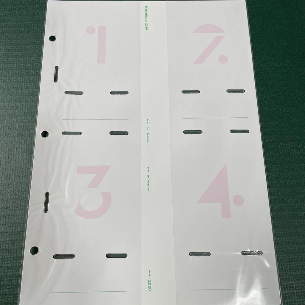 [USED] BTS Memories 2020 DVD Korean Edition Weverse Bonus Trading Card