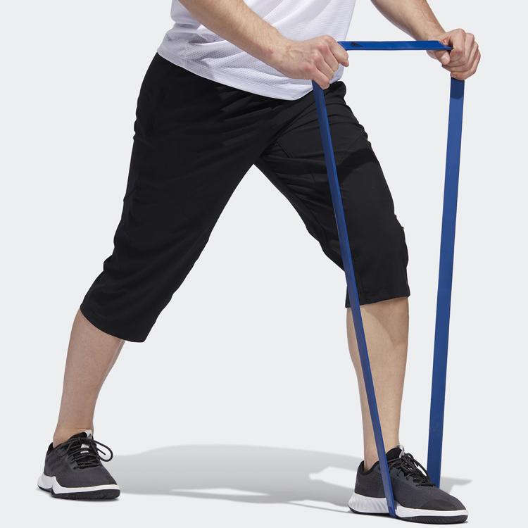 Adidas Мужские брюки три четверти Cool 34 WV с сетчатой ​​вставкой, черные DY7876