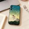 Милый Арт Т-Тоторо-о Аниме Чехол для Телефона Для Samsung Galaxy A73,A72,A71,A70,A53,A52,A51,Мягкий Силиконовый Черный Чехол