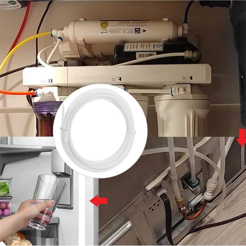 10m Universal Water Supplies Kit Water Inlets Pipe Universal Pipe Set 10m Tubing PVC Material for Side by Side Fridges