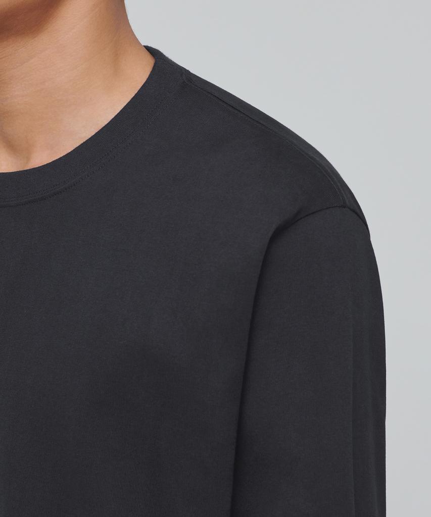 MUSINSA STANDARD Heavyweight Relaxed Crew Neck Long Sleeve T-Shirt [Dark Gray]