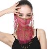 Party with Beaded Belly Dancing Veils Indian Belly Dance Veil Costumes Mesh Face Veil Face Veil