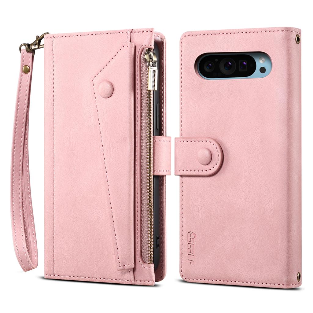 ESEBLE Star Series For Google Pixel 9/Pixel 9 Pro Case Zipper Wallet Leather Stand Phone Cover