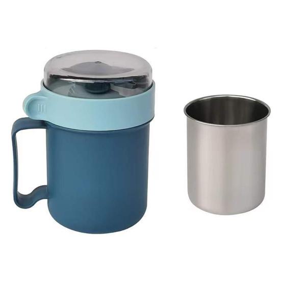 Изолированная суповая чашка с ручкой, пищевой класс, не содержит BPA, герметичная, портативная герметичная чашка для завтрака из овсянки и молока