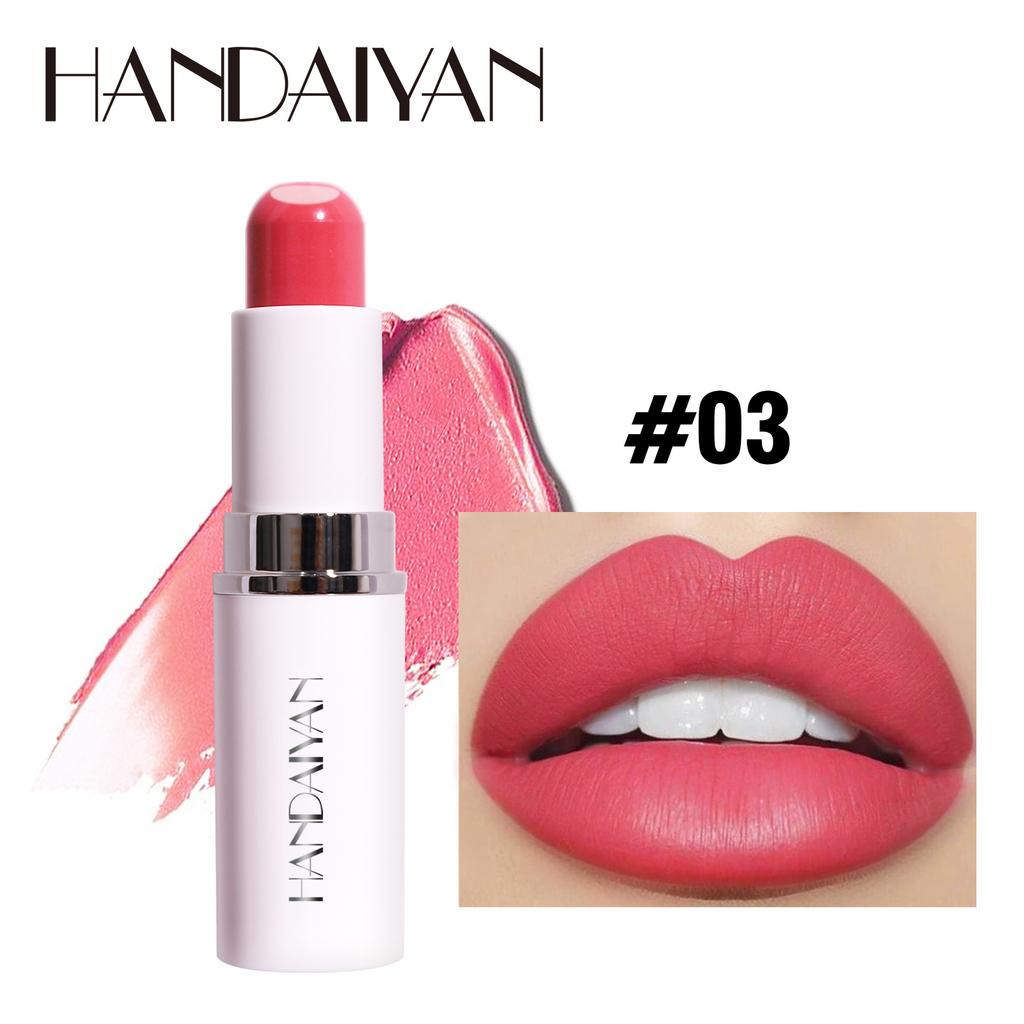 HANDAIYAN Lipstick Lippenstift, Twa-in-ien, Hert-LIP, Reade Froulike Matte Hydraterend En Hydraterend Is Net Maklik Te Ferklearjen
