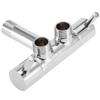 Chrome Plating Wall Mounted Angle Valve Double Outlet Valve for Basin Sink Faucet