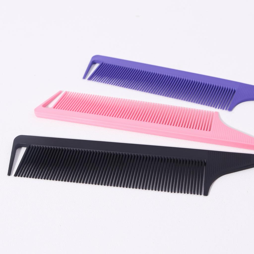 5 шт. Салонные парикмахерские расчески с острым кончиком, расчески с металлическими иглами и хвостиком, аксессуары для парикмахерской, специально для париков из натуральных волос