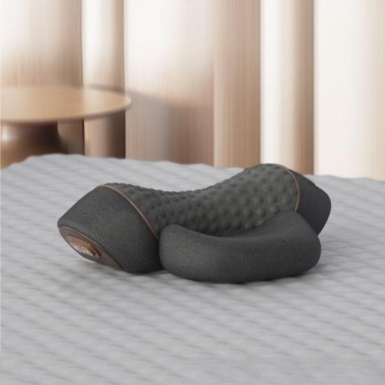 Подушка для массажа шеи, облегчение боли в глубоких тканях, массажер с подогревом от USB, для мужчин и женщин, для улучшения сна, подушка с эффектом памяти и поддержкой шеи и плеч