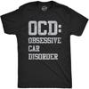 Мужская футболка с надписью OCD Obsessive Car Disorder Забавная графика механика из гаража Подарок для папы