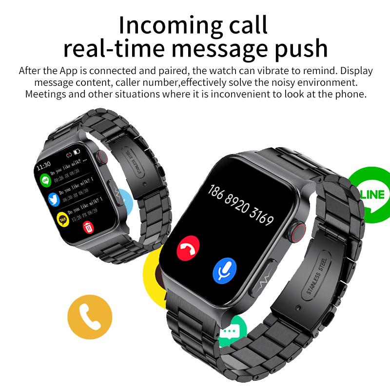 LIGE Новые оригинальные умные часы для мужчин ЭКГ + PPG пульсометр кровяное давление часы для здоровья IP68 водонепроницаемые умные часы спортивные часы