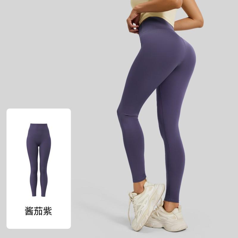 High Waist Seamless Yoga Pants Women With Butt Lift Effect Tummy Control Bare-Skin Feel 82.5% 17.5% Spandex