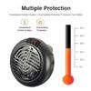 Wall Mounted Electric Heater Desktop Space Heater Remote Control Mini Heater  Bathroom Use