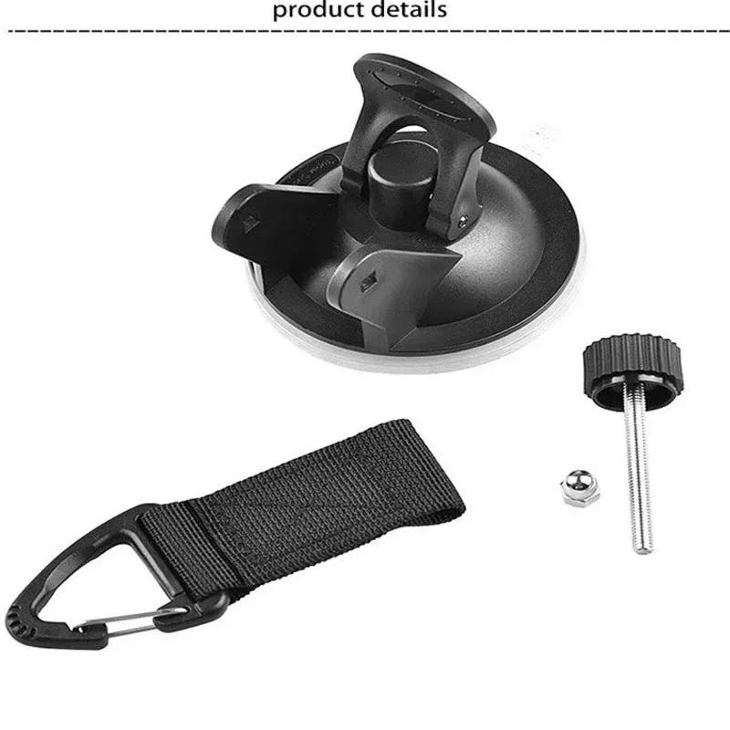 4Pcs Car Tent Suction Cups Buckle Side Round Triangular Awning Anchors Outdoor Camping Tent Suckers Anchor Securing Hook Black