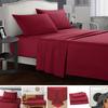 4pcs Bed Sheet Set Dust Proof Bedsheet Skin-friendly Soft Breathable Flat Sheets Anti Slip Fitted Sheets Mattres Protector Set Bedding Sets