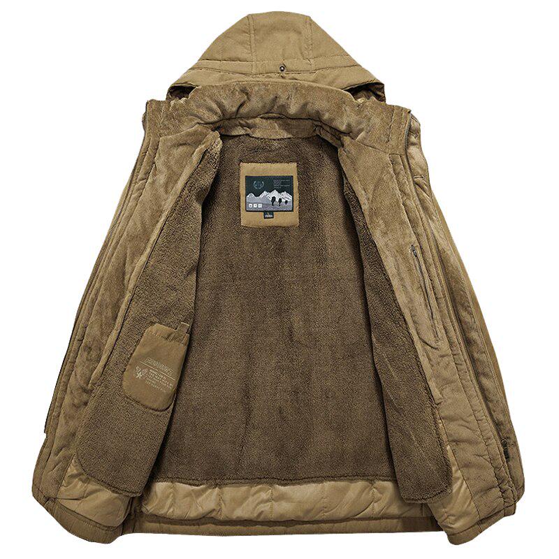 Брендовая одежда, зимние куртки, мужские пальто, куртка в стиле милитари из овечьей шерсти, куртка-парка, синий, хаки, армейский зеленый