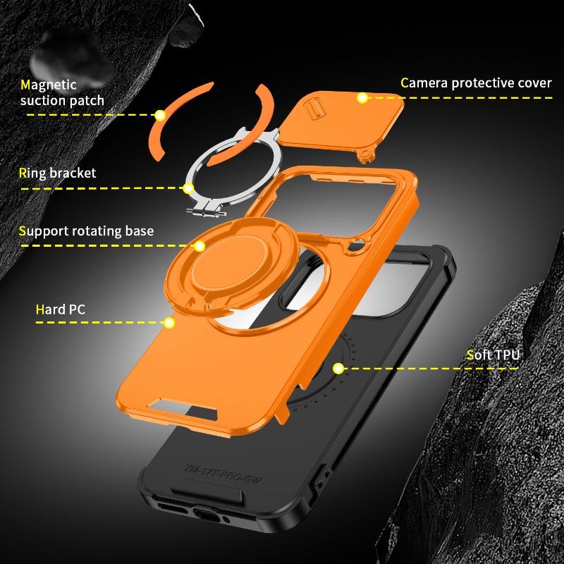 Чехол для Xiaomi 17T Pro 15T 14T Pro Чехол для Xiaomi Mi 17T Чехол Броня Слайдер Кольцо для камеры Магнитная подставка Ударопрочный Чехол для телефона