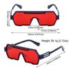 Metal Steampunk Sunglasses Fashion Big Frame UV400 Protection Irregular Square Sun Glasses Punk One-Piece Sun Glasses for Men