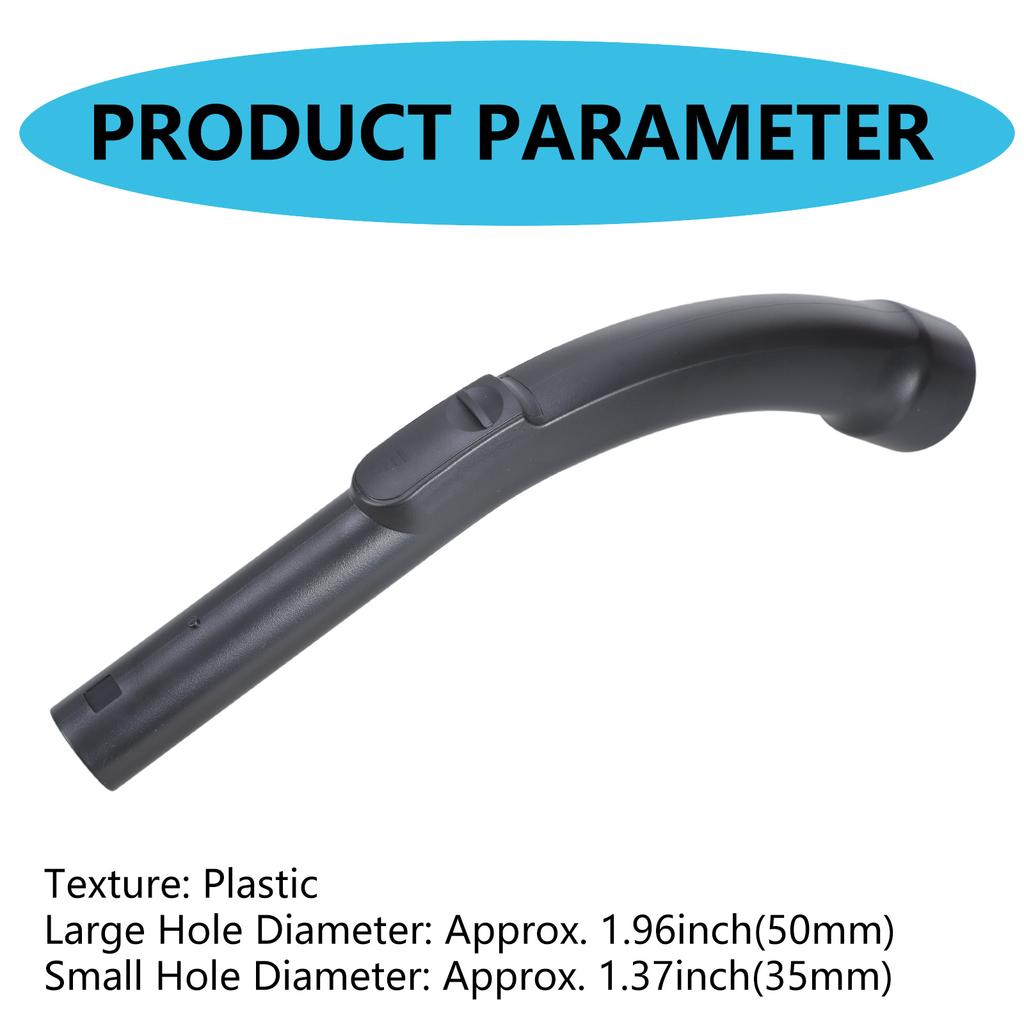 Plastic Replacement Bent Handle Hose Vacuum Cleaners Ergonomic Bent Tube Attachment Ergonomic Designs Easy Installation
